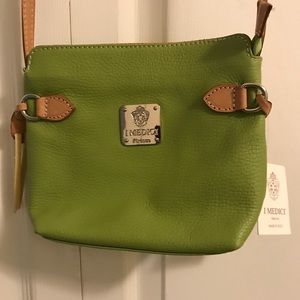 I Medici leather crossbody bag 7x7”